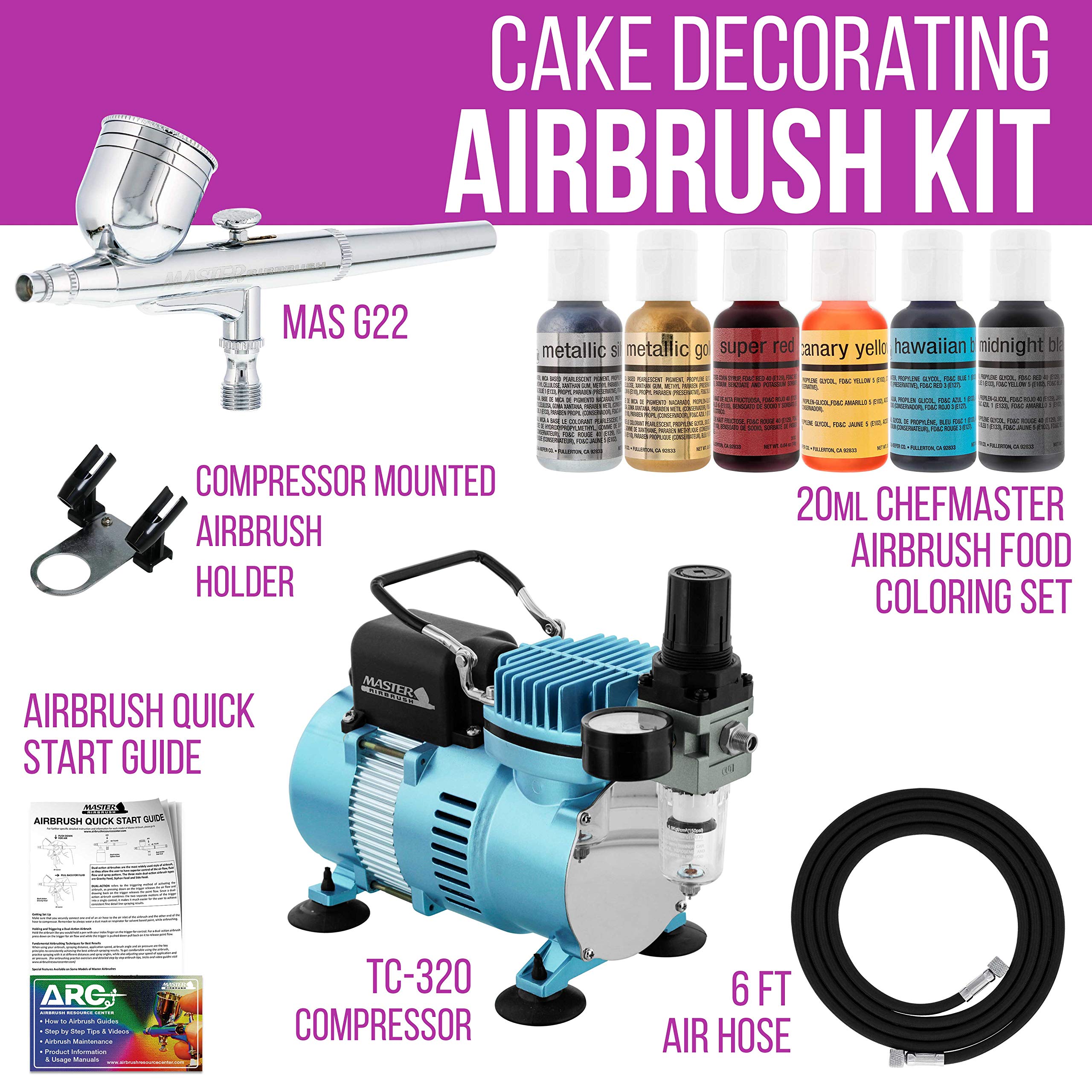 Professional Master Airbrush Cake Decorating Airbrushing System Kit