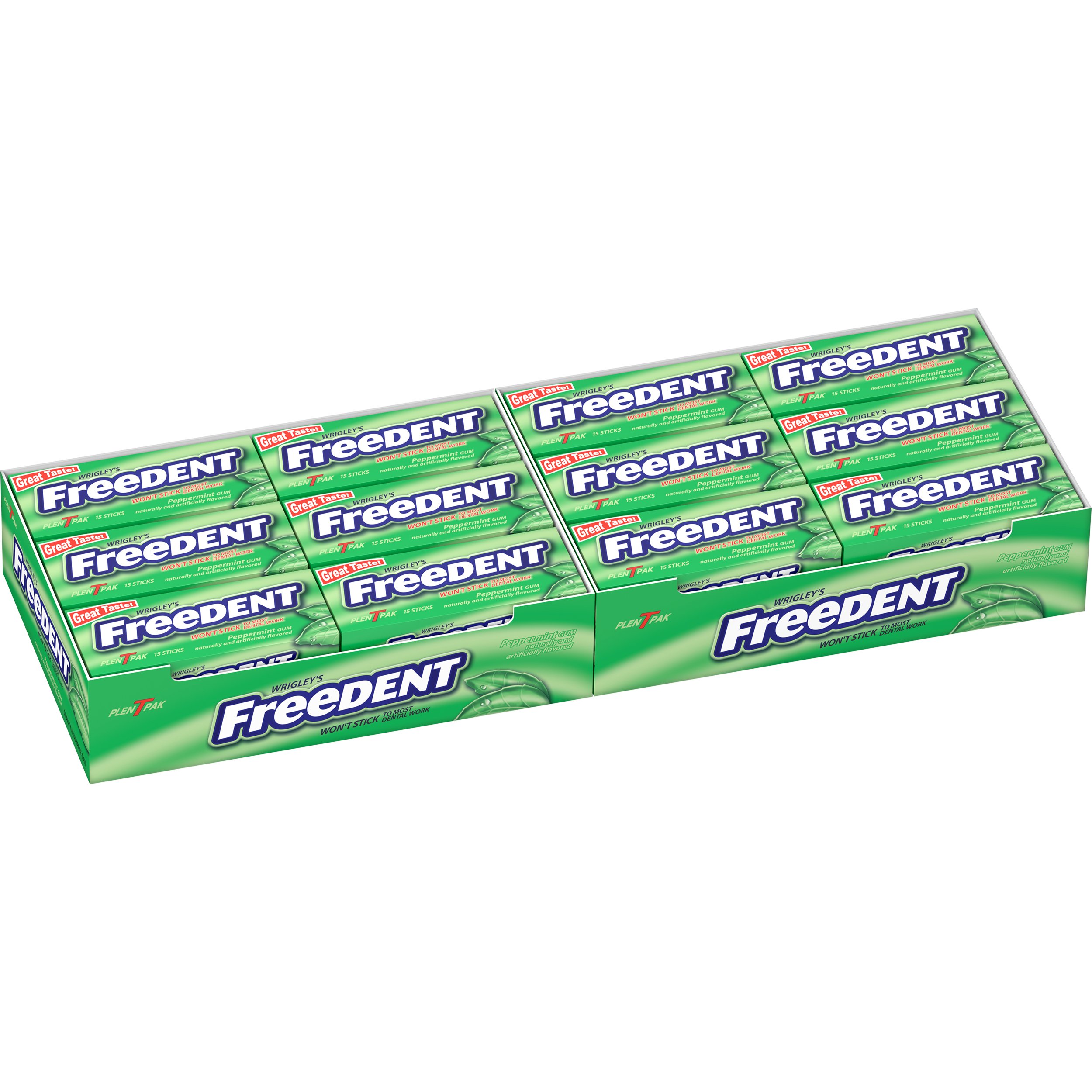 Freedent Peppermint Gum Plen T Pack (12 count