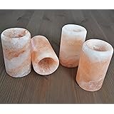 KOVOT Himalayan Salt Shot Glasses Set of 4 - All Natural Tequila Shooters