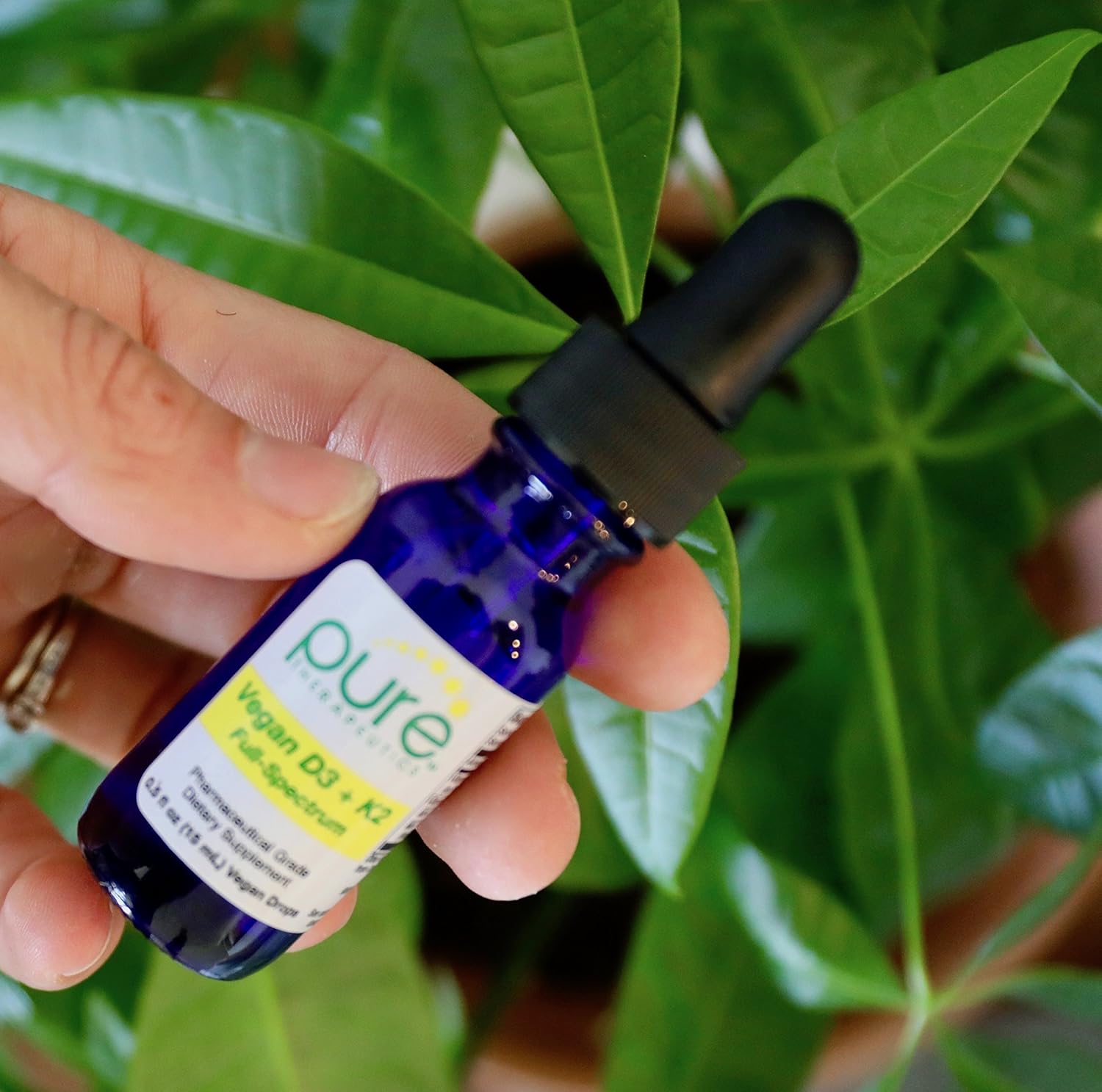 Vegan D3 + K2 "Full Spectrum" Drops for Best Absorption | 5 Drops Contain: 5,000iu VIT D3 "pureshine", 500mcg VIT K2 (MK4) & 180mcg VIT K2 (MK7) "MenaQ7" | Soy-Free, GF, Non-GMO, Tasteless & Odorless: Health & Personal Care