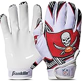 Franklin Sports Youth NFL Football Receiver Gloves - Kids Football Gloves Pair - NFL Team Logos and Silicone Palm