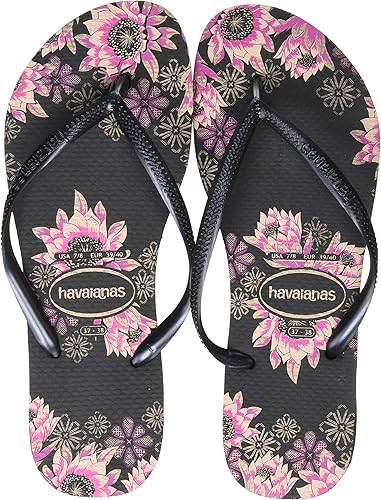 black and rose gold havaianas