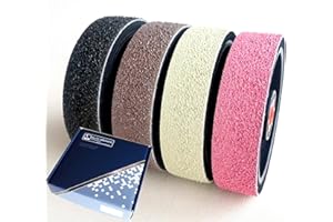 BALTIC ABRASIVE TECHNOLOGIES 6" Set of 4 pcs Grits: 280,600,1200,3000 Premium REZ Soft Lapidary Diamond Wheels for Cabbing Grinding Sanding Polishing Operations. Perfect to Work with Stones, Gemstones, Glass