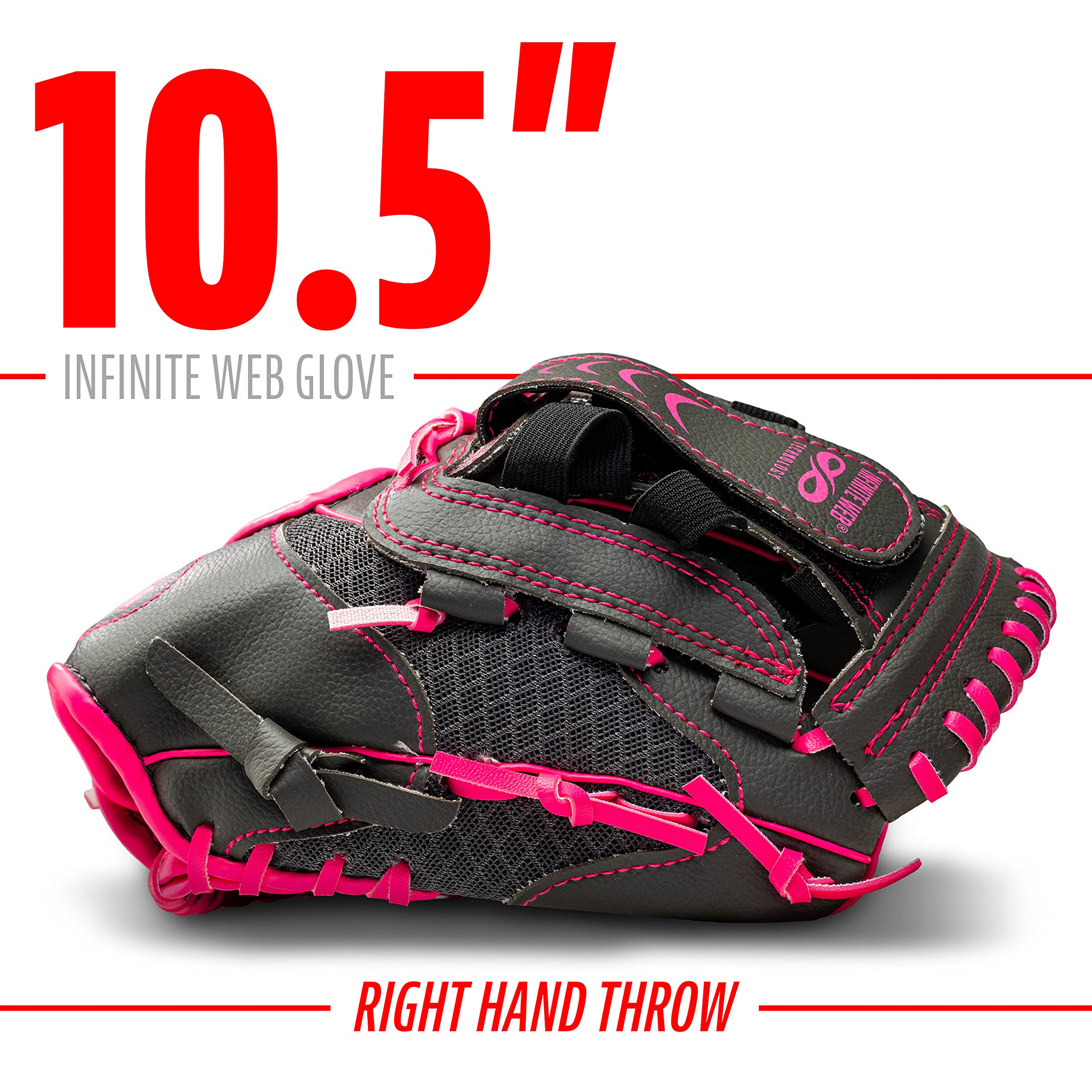 Franklin Sports Youth Teeball Gloves - Shok Sorb Kids Baseball + Teeball Mitt - Boys + Girls Fielder Gloves - 10.5