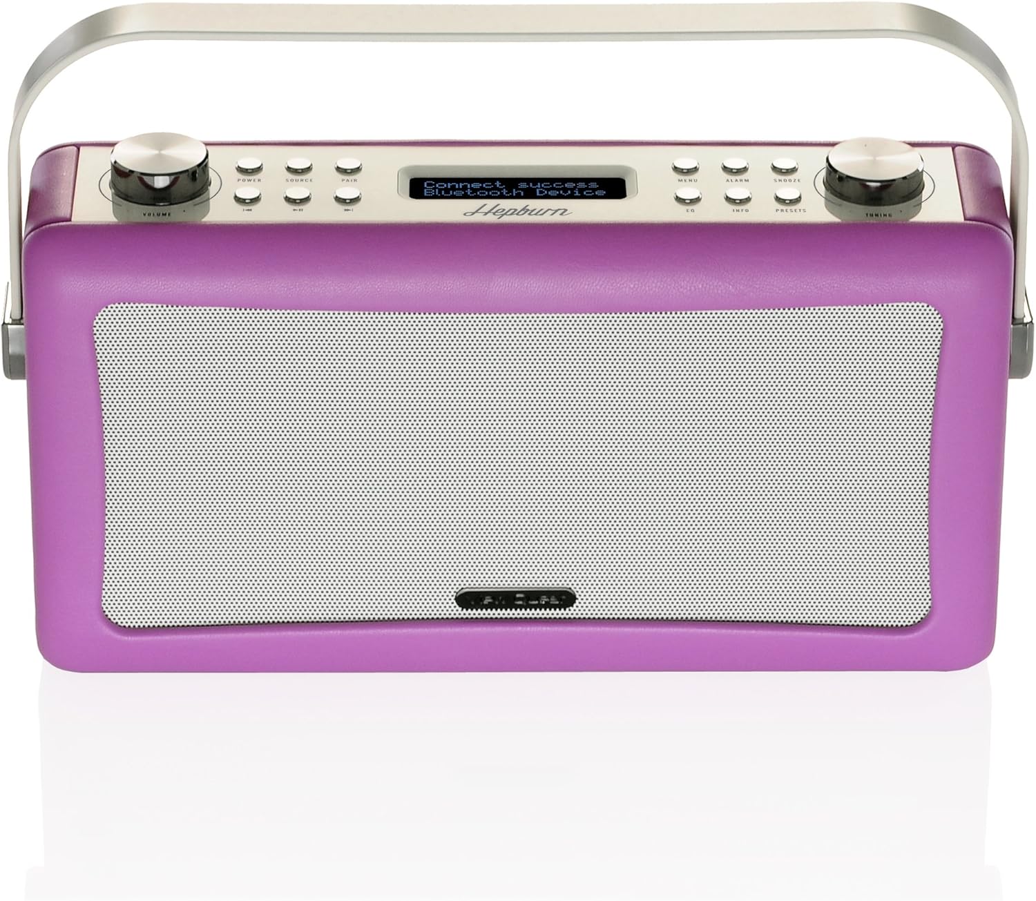 View Quest Hepburn Bluetooth System with DAB+ Radio Pink