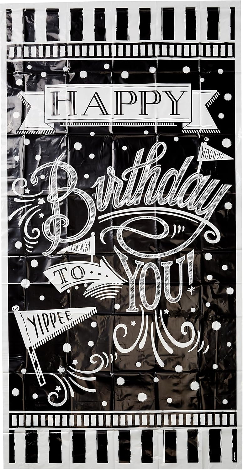 Vertical Giant Sign Banner | Black & White Collection | Birthday
