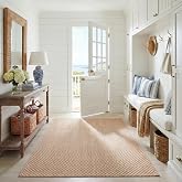 SAFAVIEH Courtyard Outdoor Area Rug 6'7"x9'6", Natural &amp; Cream CY8653-03021 | 1/4" Pile, Outdoor Rug, Durable, Kid &amp; Pet Friendly, Polypropylene Fibers, Easy Care, patio, bedroom