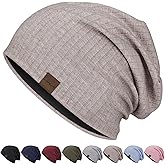 Slouchy Beanie for Men Women Soft Lightweight Running Beanie Hat Chemo Cap Skull Cap