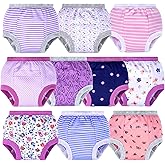 BIG ELEPHANT Potty Training Underwear, 100% Cotton Absorbent Unisex Toddler Pee Pants for Boys Girls