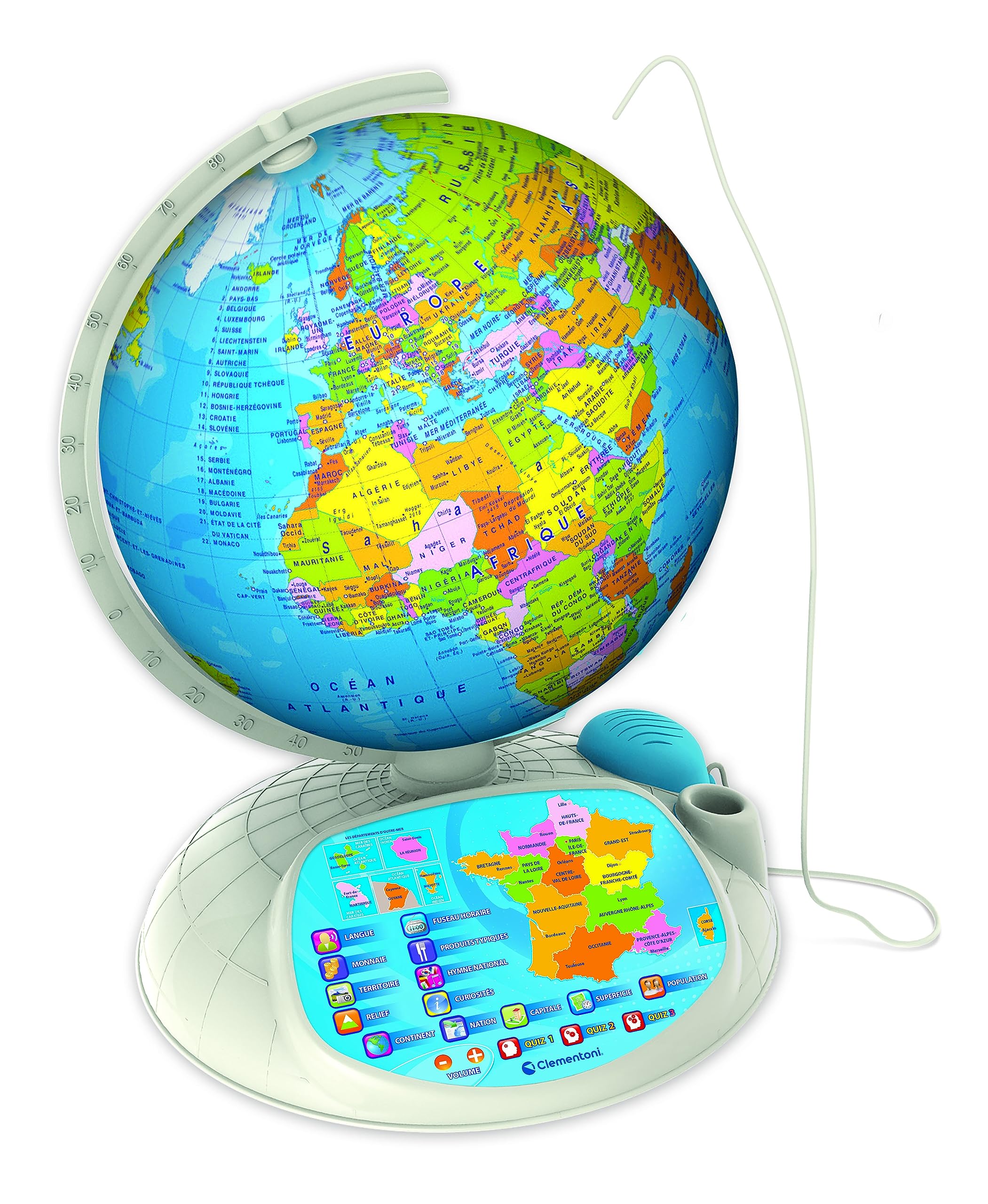 Clementoni - 52202-Exploraglobe 2016 - The Interactive Globe-Educational Game