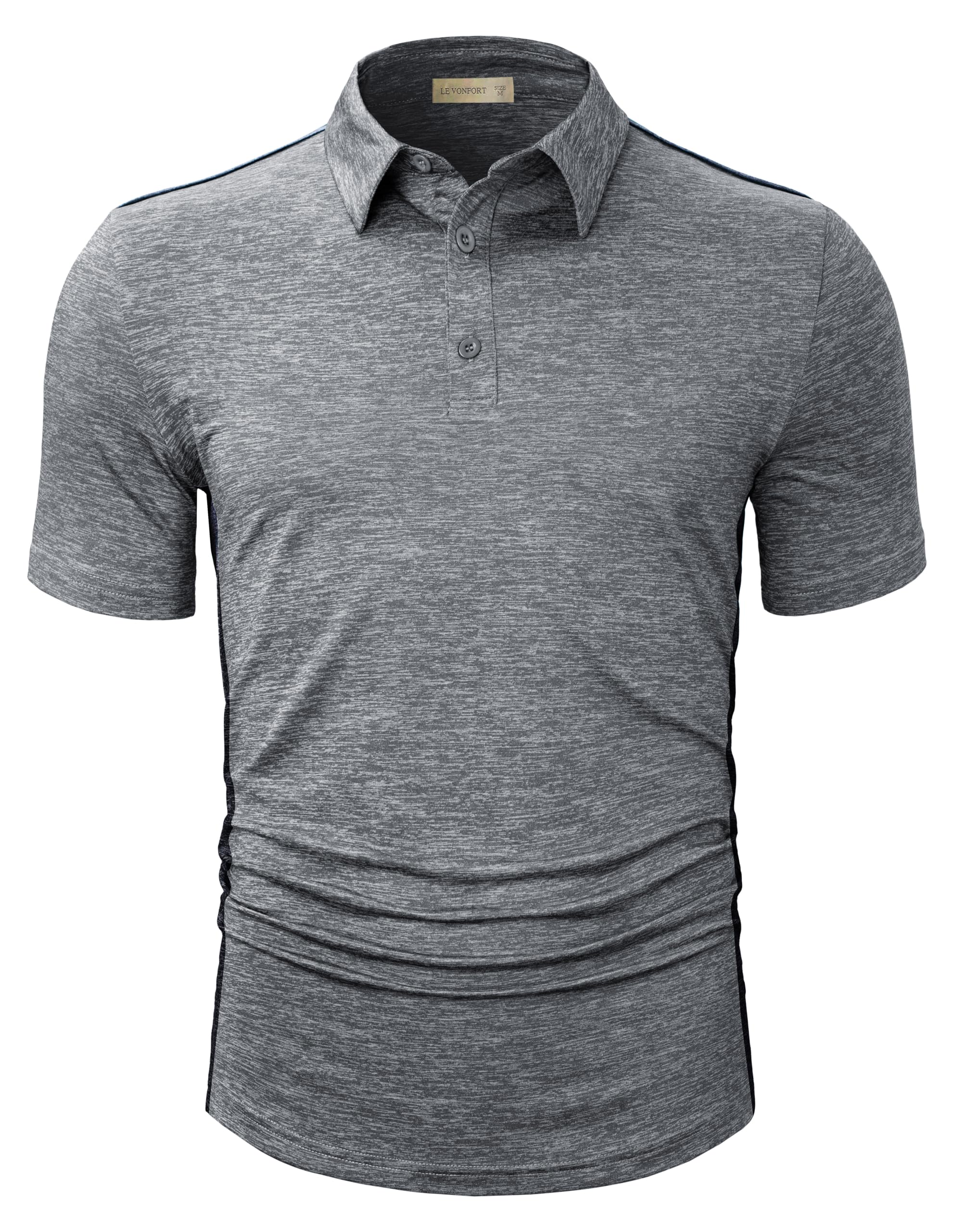 LE VONFORT Polo Shirts for Men Dry Fit Short Sleeve