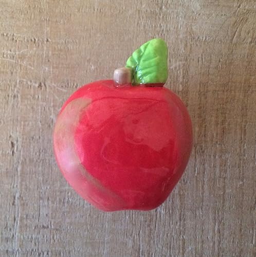 Amazon Com Red Apple Knob Apple Drawer Pull Kitchen Cabinet