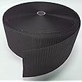 4" Black SEW-ON Hook and Loop Fastener - Hook Side ONLY - 1 Yard