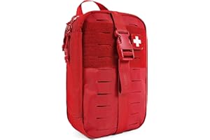 MY MEDIC MyFAK PRO Ifak First Aid Kit - 140 Life Saving Trauma and Medical Items - HSA FSA Home Medical Kit for Camping or Car - Red