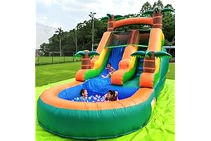 RELUNCH 21FT(L) Commercial Water Slide for Adults Kids, 100% PVC Inflatable Adult Water Slides with 1100W Blower and Water Tube, Giant Blow Up Water Slide for Backyard Outdoor (Big Inflatable Pool), 21x9x12ft