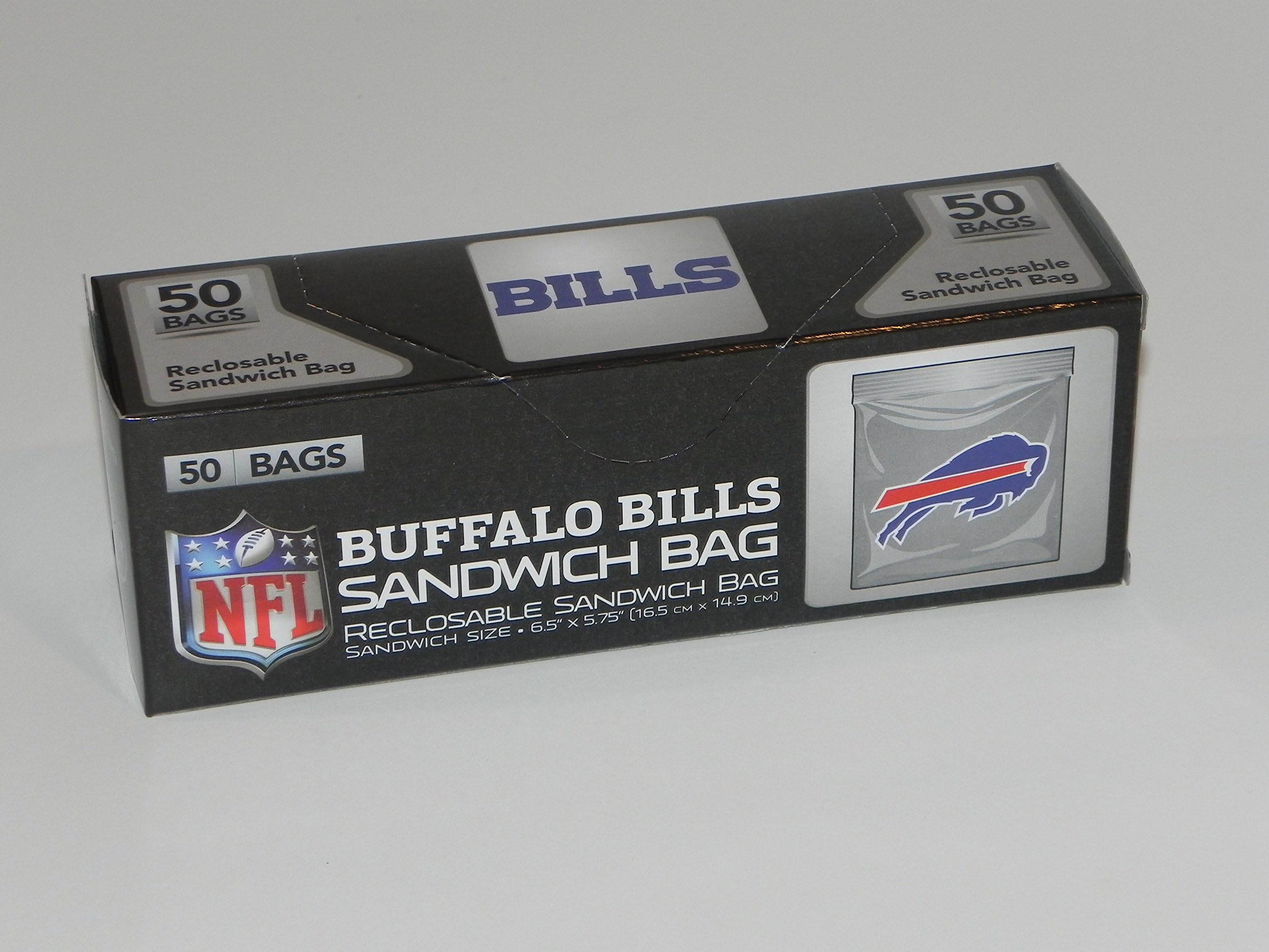 Buffalo Bills Sandwich Press to Close Bag (Pack of 50)
