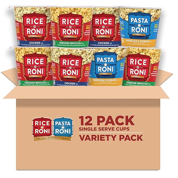 RICE-A-RONI CUPS INDIVIDUAL CUP, 3-FLAVOR VARIETY PACK, 2.25...