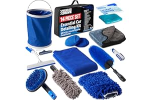 Relentless Drive Car Detailing Kit - Car Wash Kit, Car Cleaning Kit, Car Washing Kit, Car Detailing Supplies, Car Detailing Kit Interior Cleaner, Car Gifts for Men, Gifts for Car Guys, Car Care Gift
