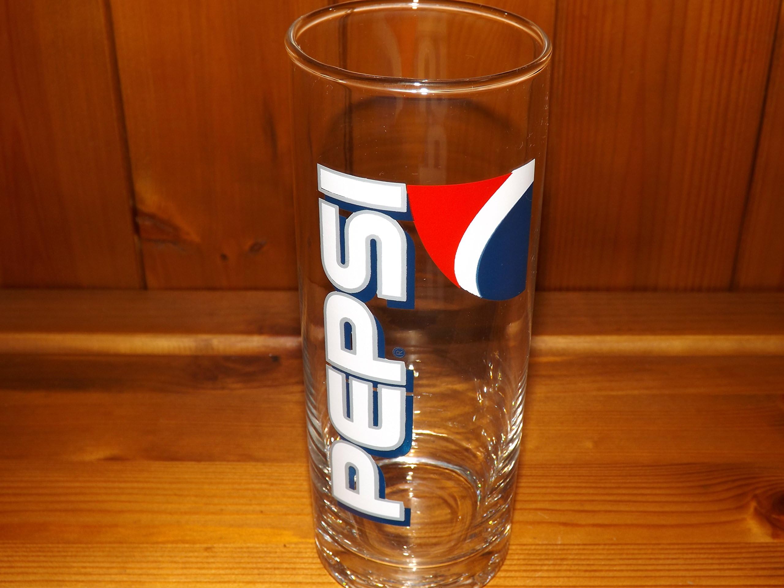 PEPSI TALL GLASS RED WHITE & BLUE
