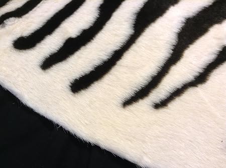 Ikea Zebra Hide Teppich Carpet Kunstfell Creme Braun 120 X 140