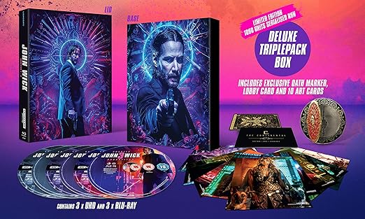 Amazoncom John Wick 123 Deluxe Triple Boxset Blu Ray