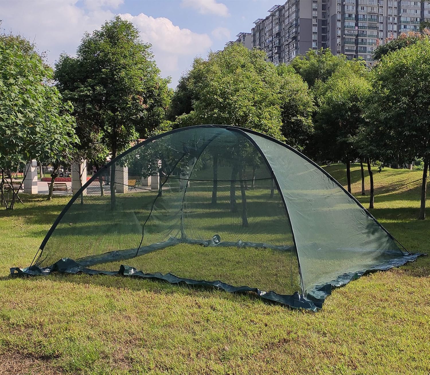 OUTOUR Garden Pond Cover Pool Cover Protector with Netting