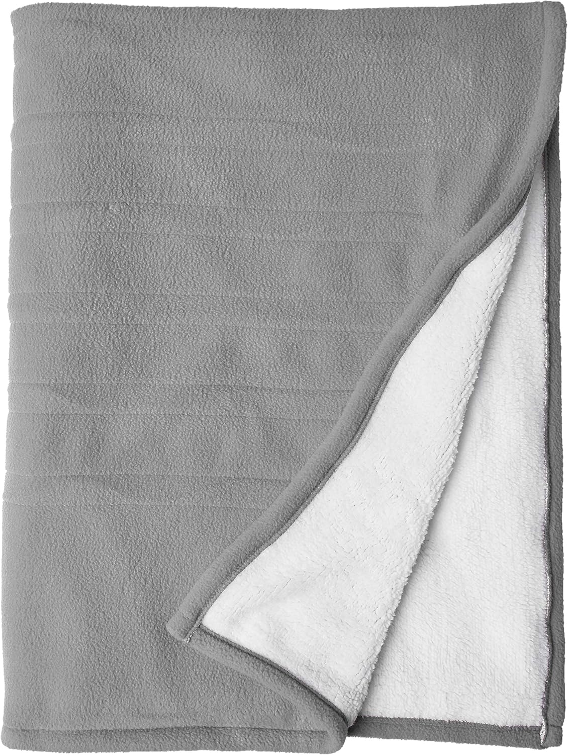 Serta | Reversible Sherpa/Fleece Heated Electric Throw Blanket, 50"x60" With 5 Setting Controller, Beige: Home & Kitchen