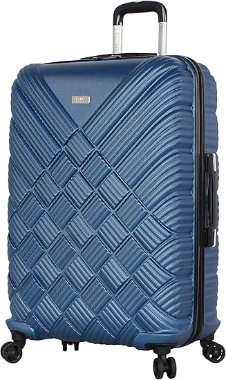 nicole miller basketweave luggage
