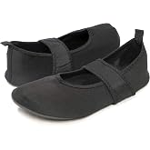 Nufoot Futsole Women's Soft-Sided Shoes for Indoors/Outdoors, Foldable &amp; Flexible Footwear for Sport, Exercise, Yoga or Travel, Dance Shoes