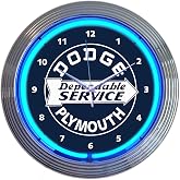 Neonetics Dodge Dependable Service Neon Clock