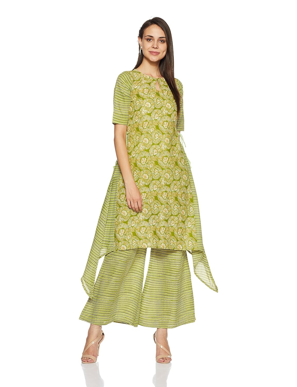 gerua women's a line salwar suit set