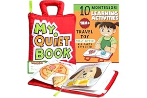 TAVVA My Quiet Book - Busy Board for Toddlers 2-4, Sensory Toys with 10 Montessori Activities, Girl Toys, Books & Birthday Gifts