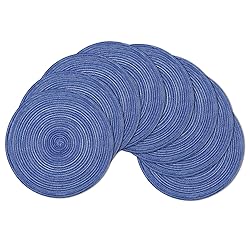SHACOS Round Braided Placemats Set of 8 Round Table