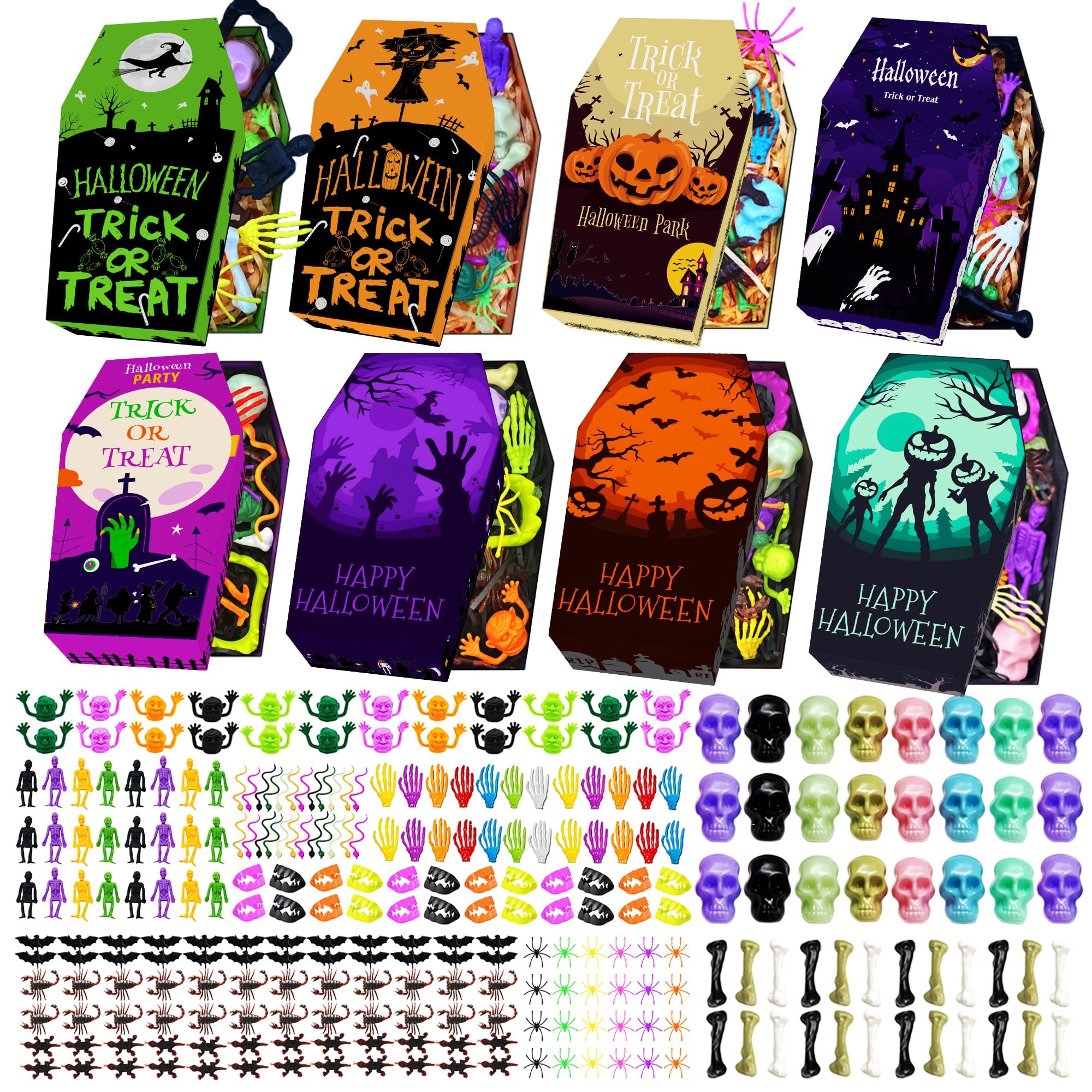 Photo 1 of *Missing Parts*
Grisofaa 24 Pack DIY Halloween Coffin Treat Boxes –Party Favors with Assorted Toys, Build Your Own Spooky Goodie Bags,Halloween Candy Bags,Gift Basket Stuffers for Kids,No Candy Included