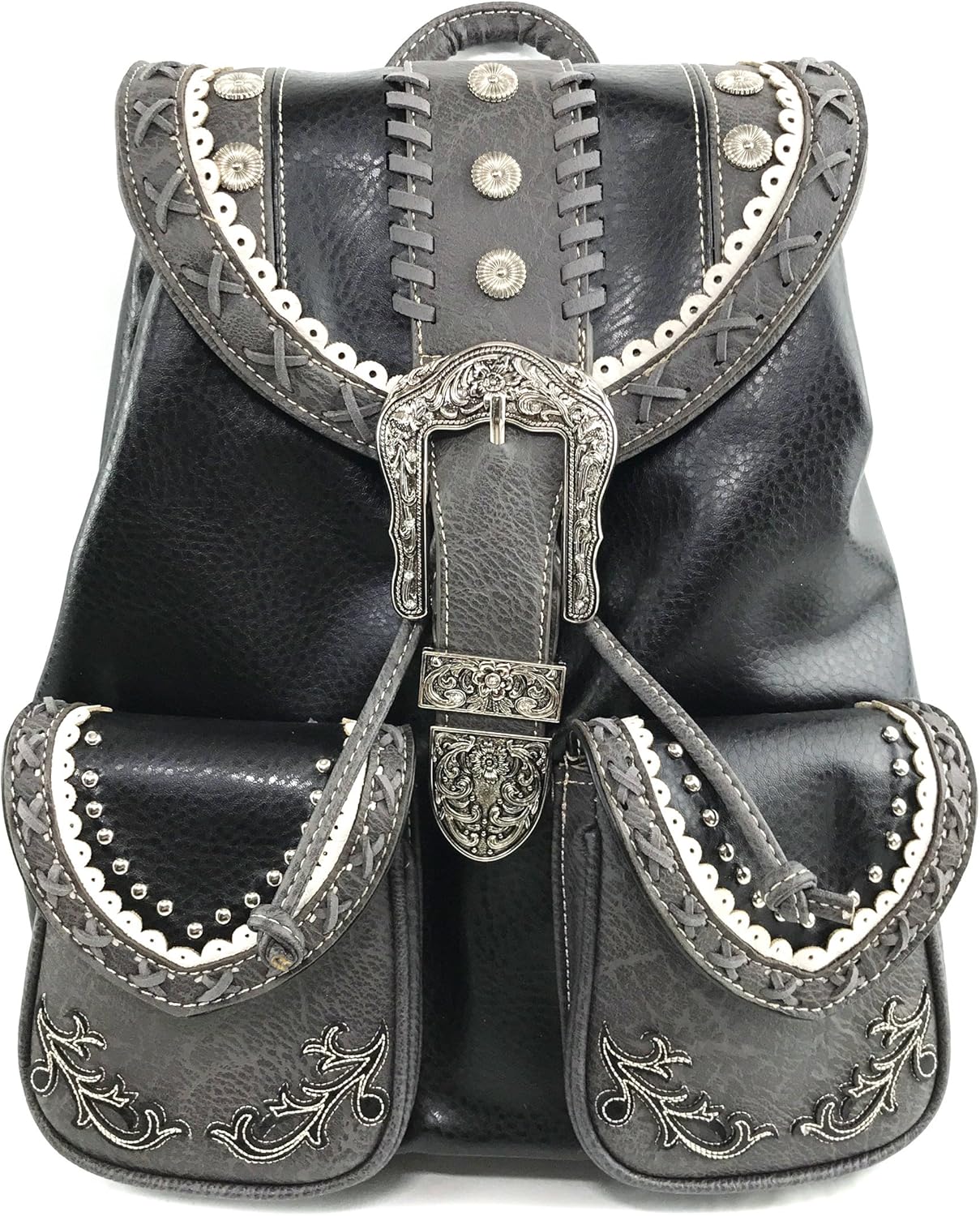 Justin West Trendy Western Rhinestone Leather Conceal Carry Top Handle