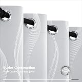 Deconovo Silver Grey Curtains 46 x 54 Inch Blackout Thermal Eyelet Pair view 4