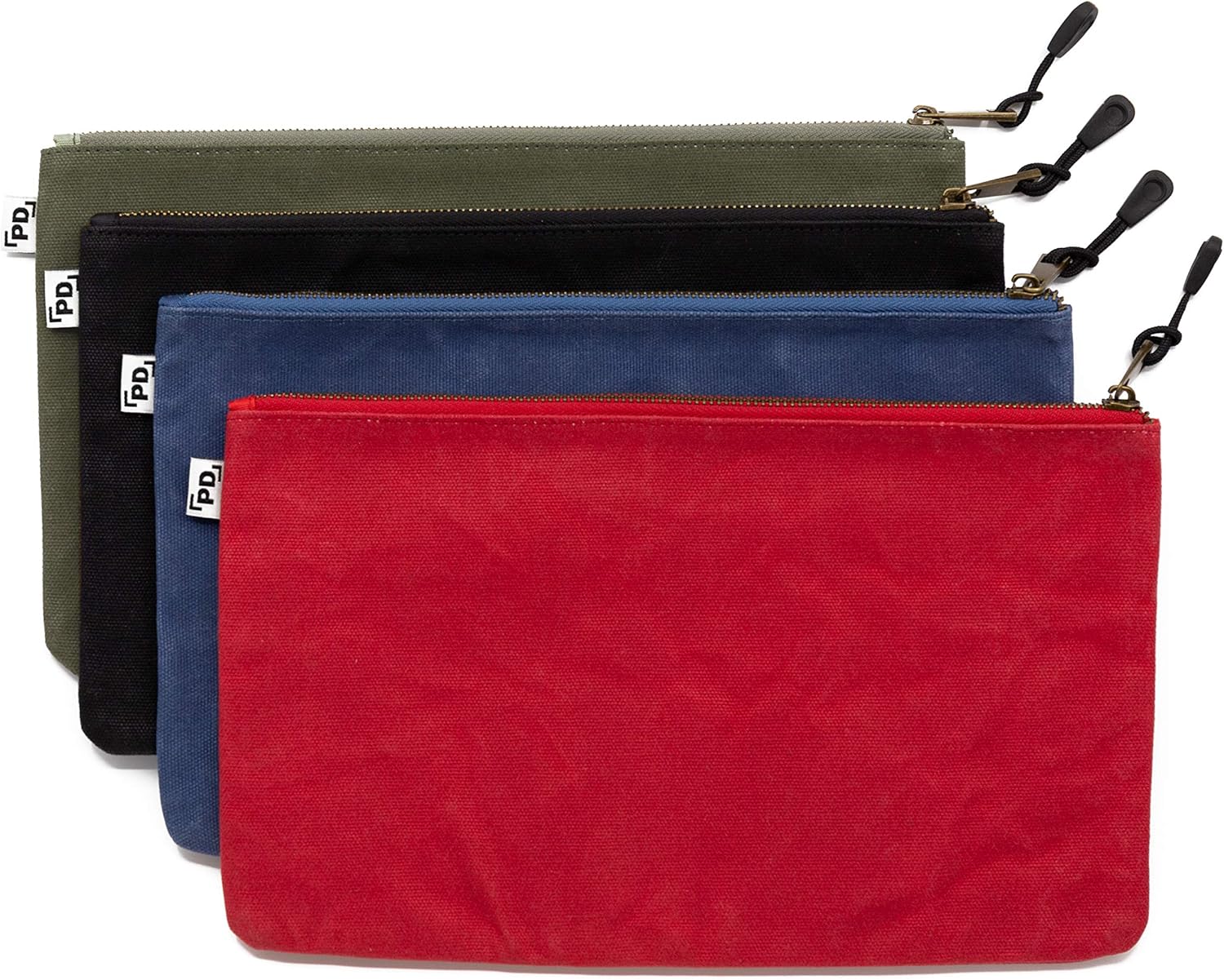 Precision Defined Heavy Duty Waxed Canvas Tool Bags with Zipper