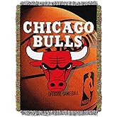 Northwest NBA Chicago Bulls Unisex-Adult Woven Tapestry Throw Blanket, 48" x 60", Photo Real