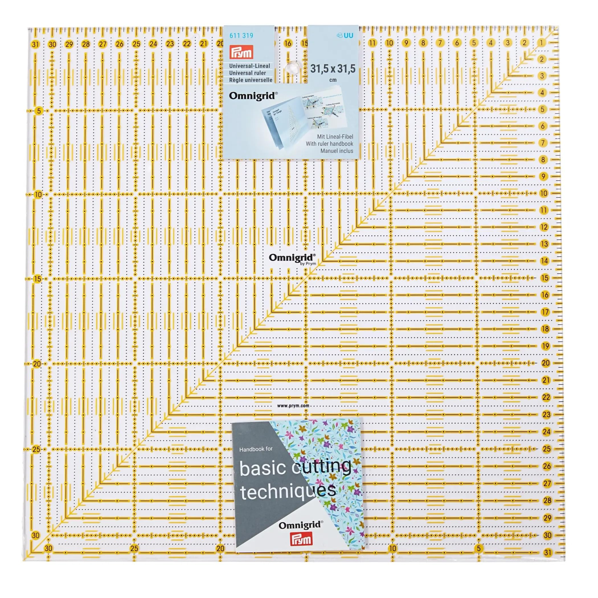 Prym - Universal (31.5 x 31.5cm) Ruler - 1 Unit