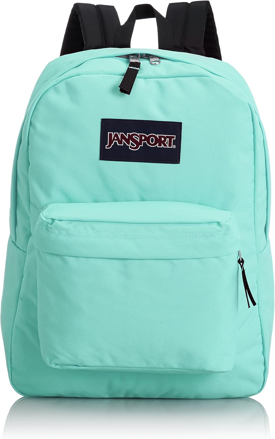 Jansport Superbreak Backpack Aqua Dash / 16.7"H X 13"W X 8.5"D