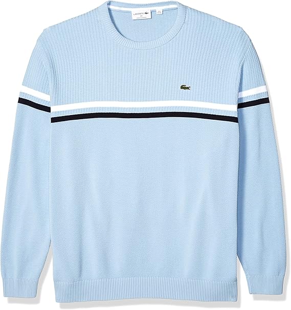 white lacoste sweater