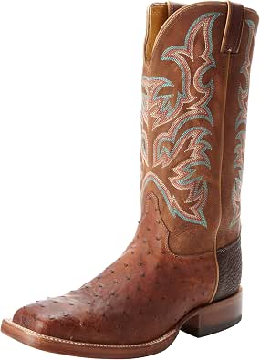 Justin botas con punta cuadrada para hombre : Ropa, Zapatos y Joyería -  Amazon.com