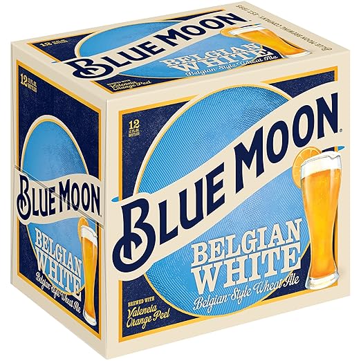 Blue Moon Belgian White Ale, 12 pk, 12 oz bottles, 5.4% ABV