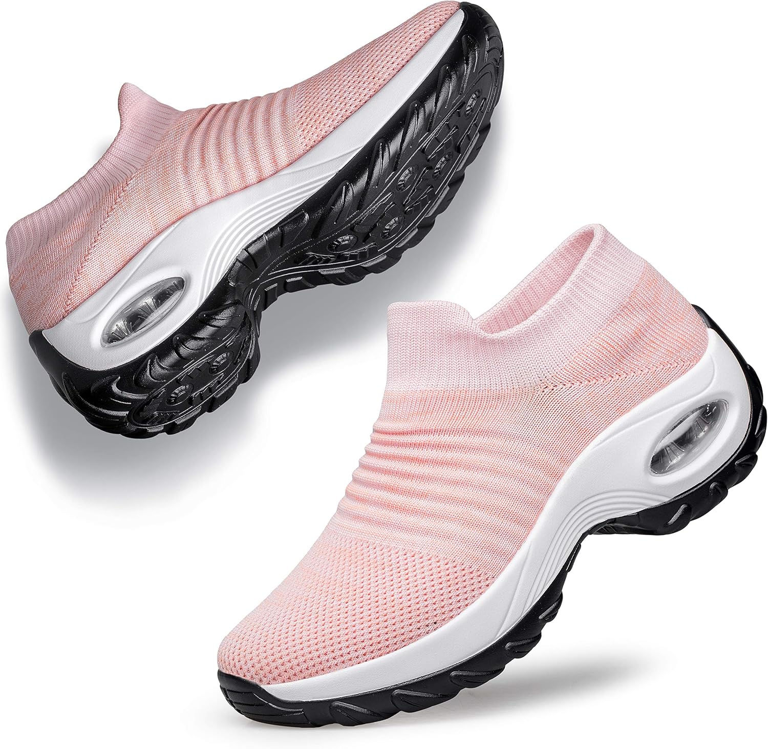 YHOON Women's Walking Shoes Sock Sneakers Slip on Mesh