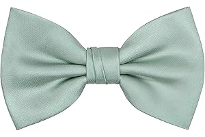 OCIA Mens Pre-tied Solid Bowtie Adjustable Formal Tuxedo Bow Tie for Wedding Party