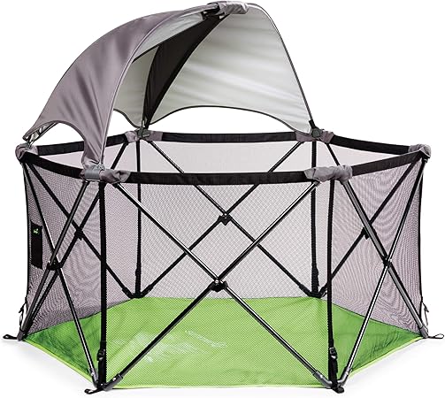 outdoor playard with canopy