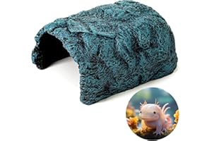 MM PET SUPPLIES Hide Cave Aquarium Decorations-Premium Resinous Natural Hideout Fit for Aquariums & Terrariums, Reptiles, Amphibians, Fish Playground
