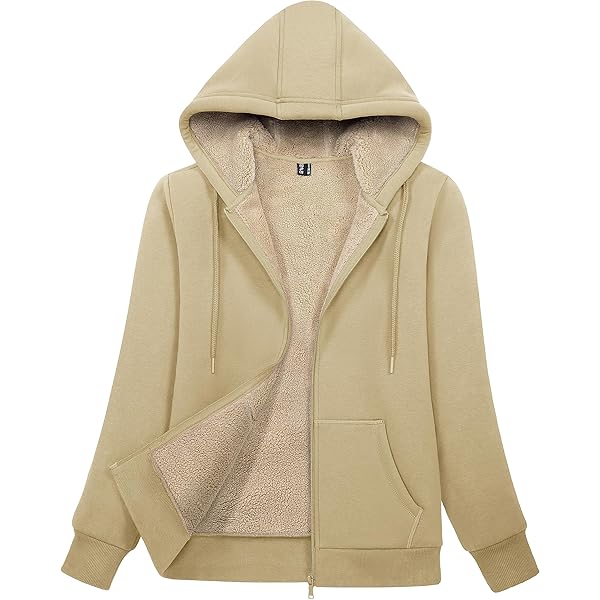 Weinexra Women's Full Zip Fleece Hoodie Warm Sweatshirt Sherpa