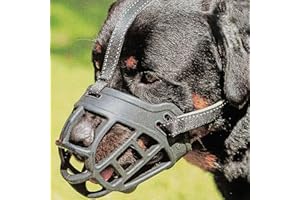 BARKLESS Dog Muzzle, Soft Basket Silicone Muzzle for Dogs to Prevent Biting and Chewing, Breathable Cage Mouth Cover for Training, Allows Drinking and Panting, Used with Collar