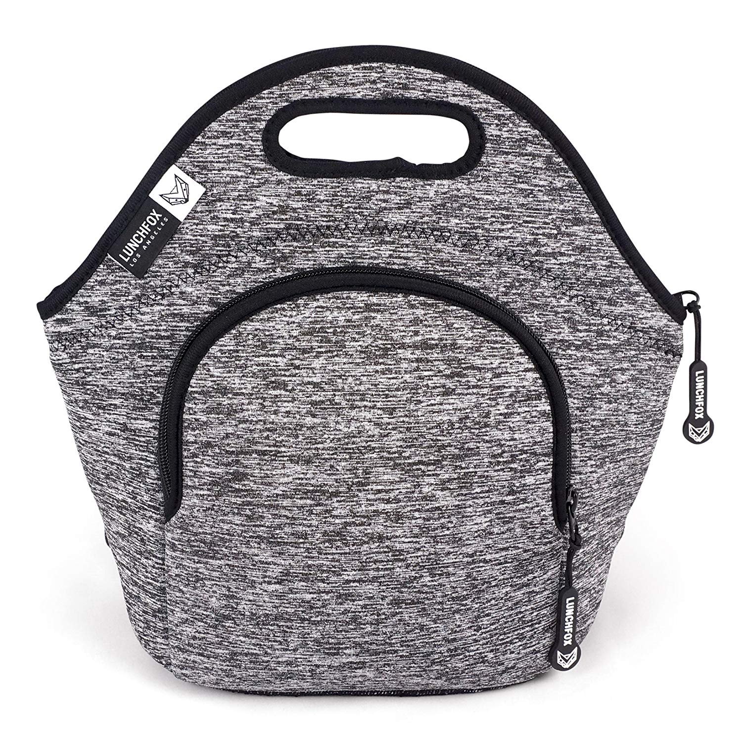 LunchFox EcoFriendly Neoprene Lunch Bag (The Original), Heather Grey
